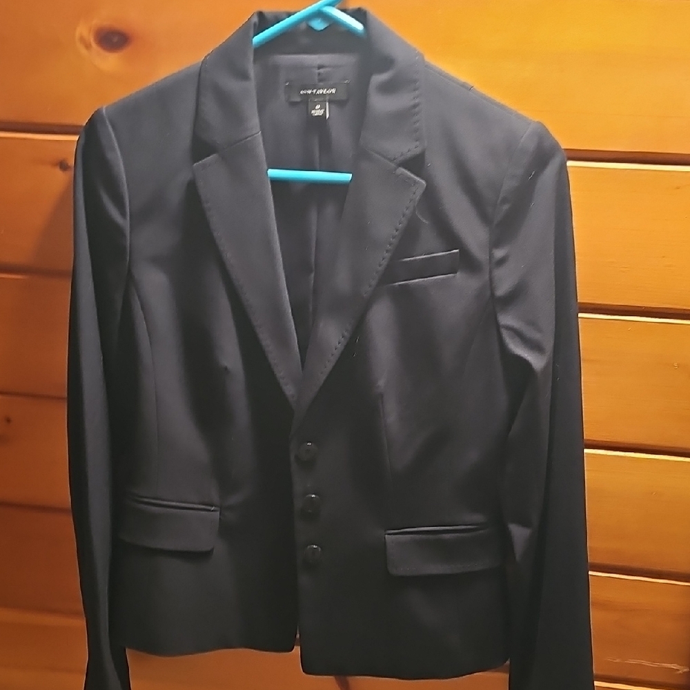 Ann Taylor Black Blazer with Notched Lapel